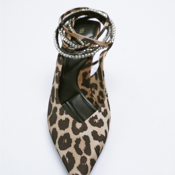 ZARA HIGH-HEELED SLINGBACK INTERCHANGEABLE STRAP SHOES SIZE 6.5(37) - Picture 7 of 10